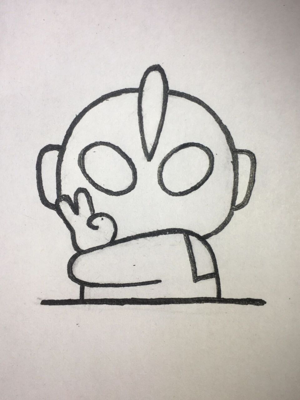 手残党学简笔画附教程99相信光的小超人 手残党每天学简笔画附教程