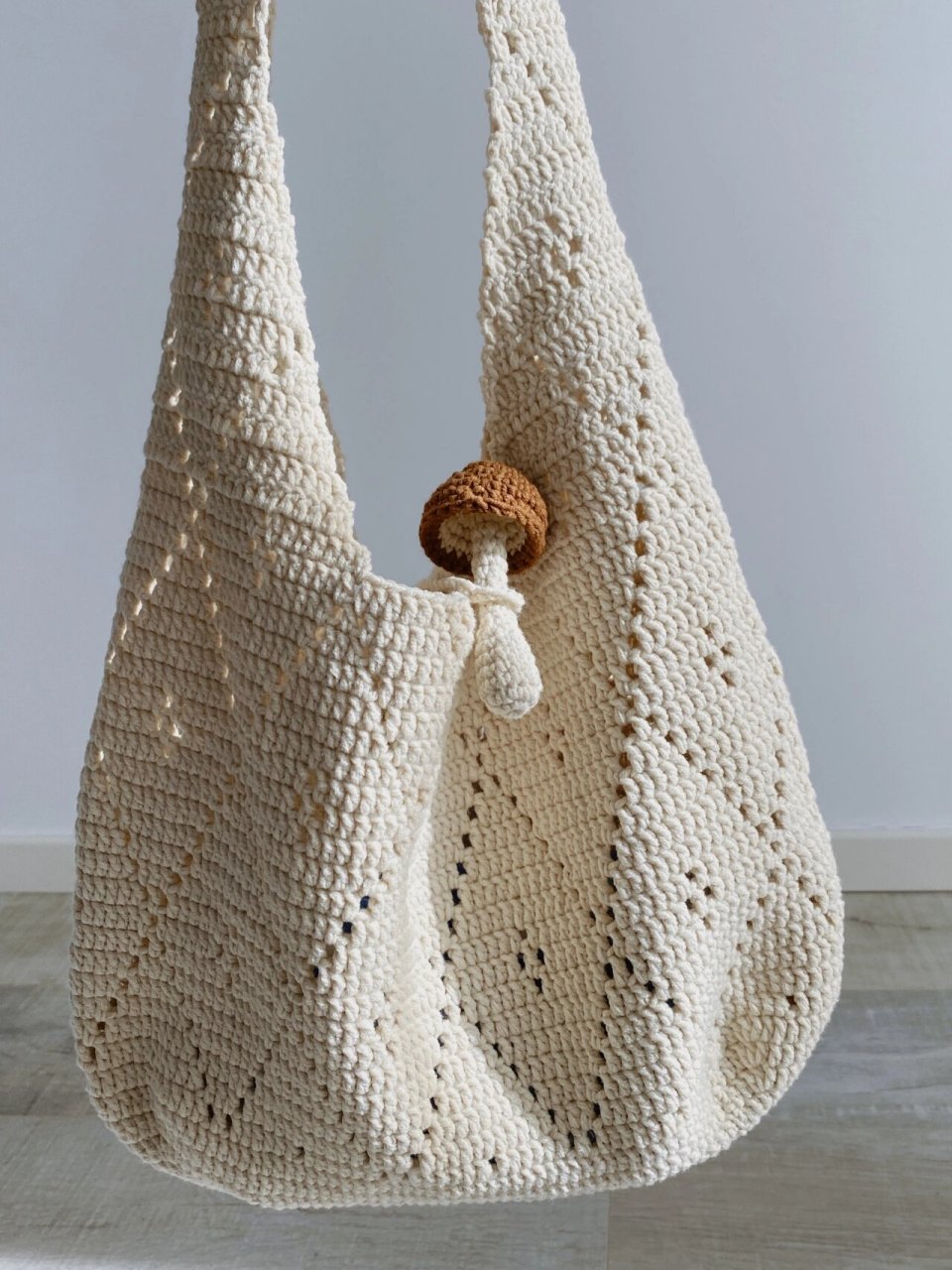 00编织斜挎包|菱格纹 包包:yk搜小辛娜娜-菱形包包 蘑菇:图纸参考.