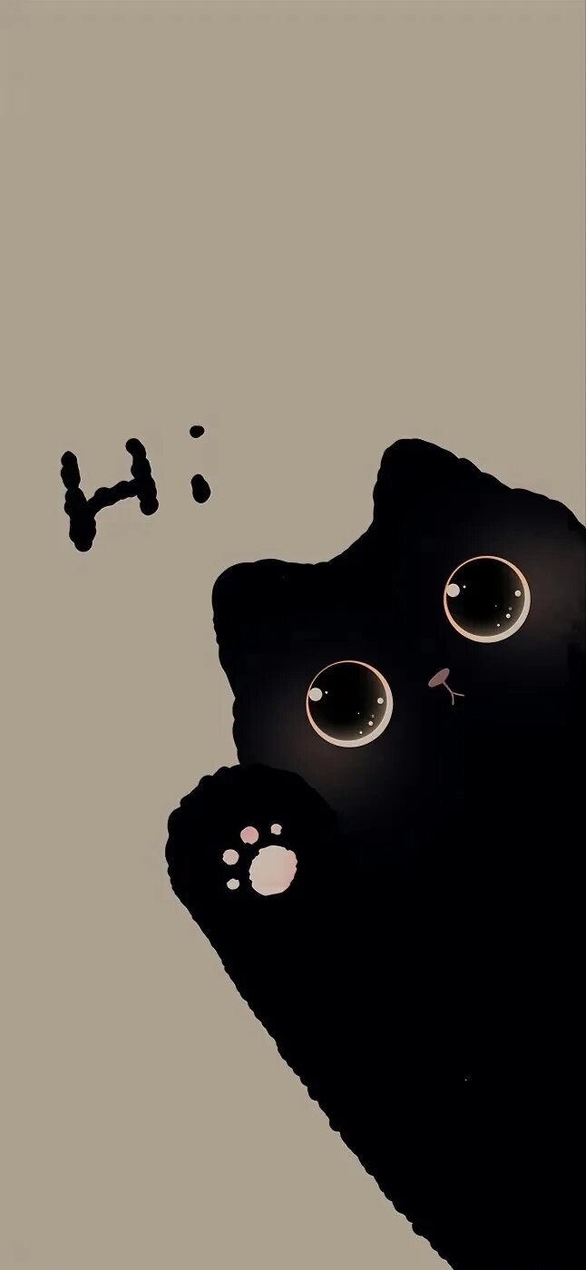 黑色小猫壁纸