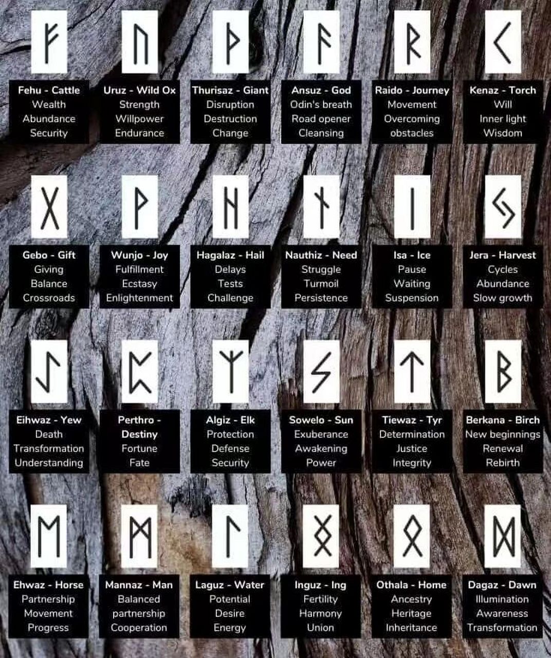 01卢恩(如尼)古符文|神秘的北欧文字 奥丁.卢恩的秘密.