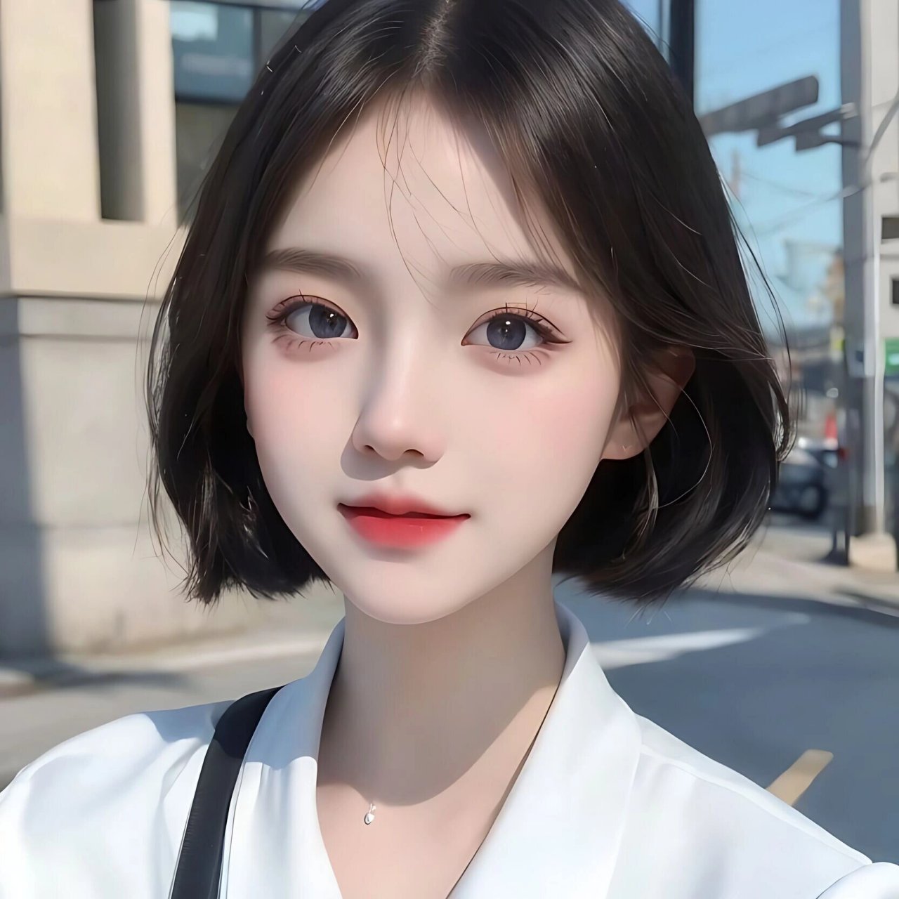 女生头像|短发女生头像