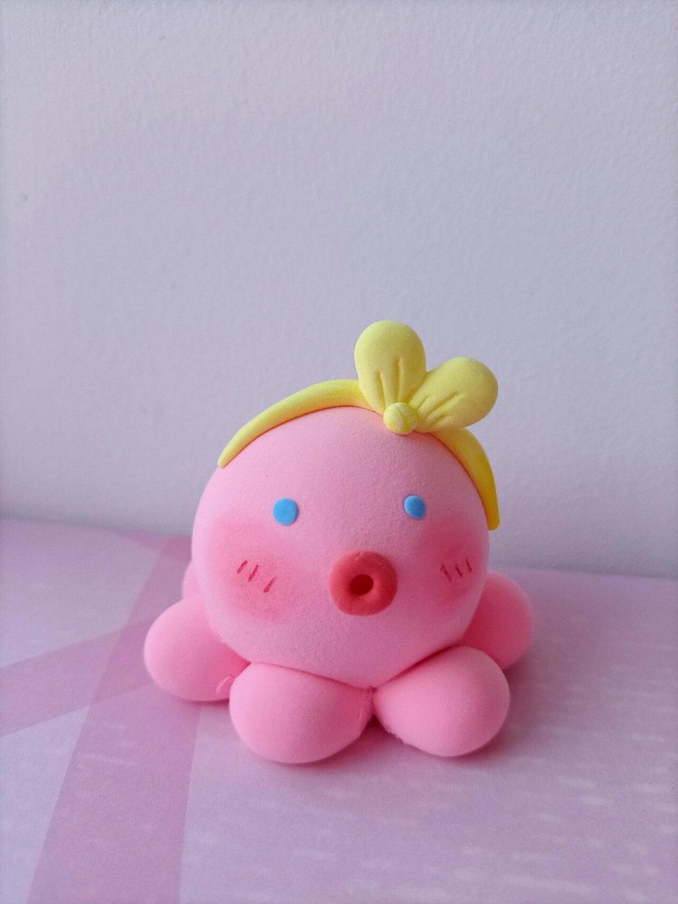 粉色系粘土手工,少女心满满 应该没有人会拒绝这个少女心的小可爱们