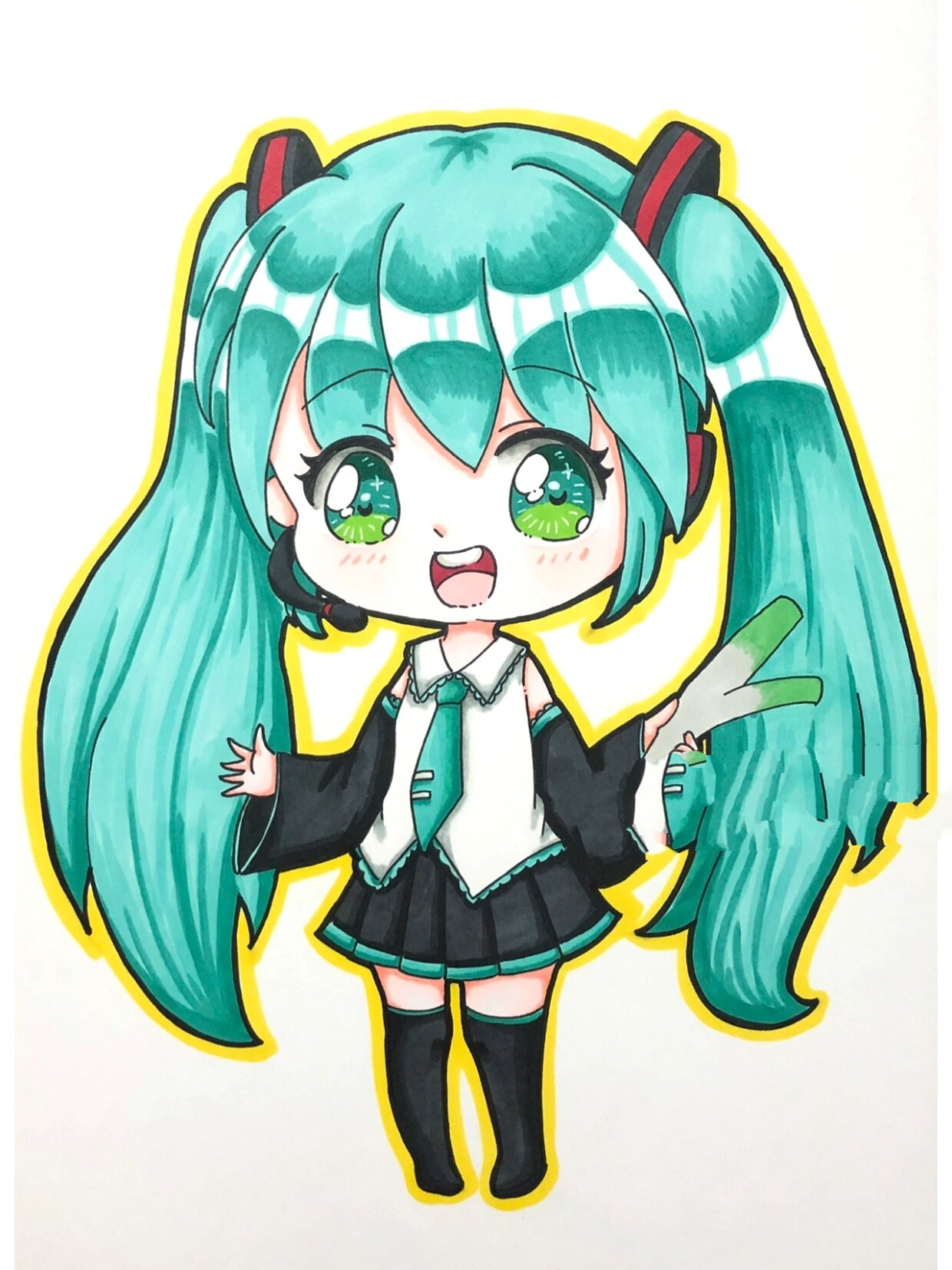 初音未来q版绘画          我在小红书开店了