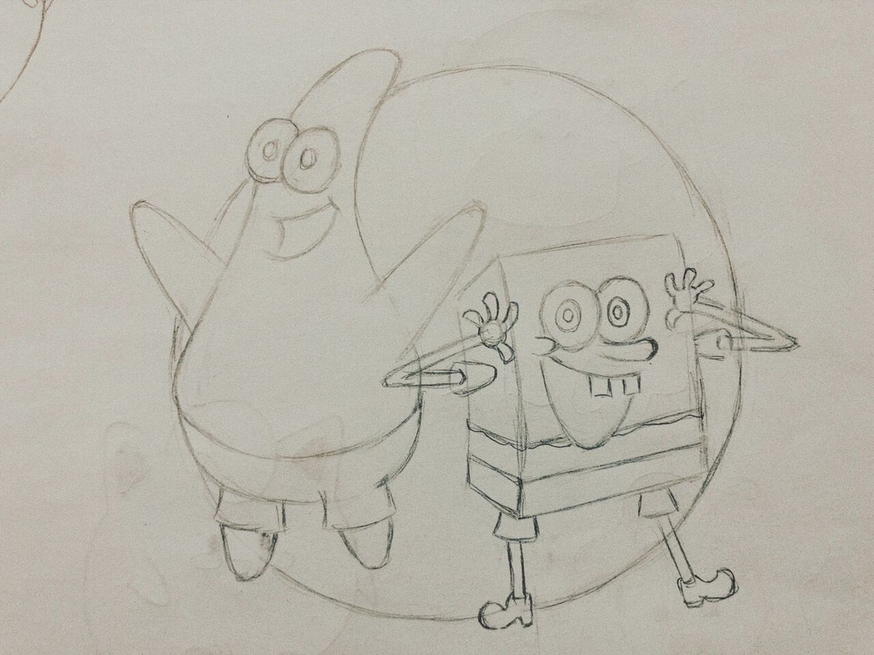 海绵宝宝铅笔画 今日份打卡