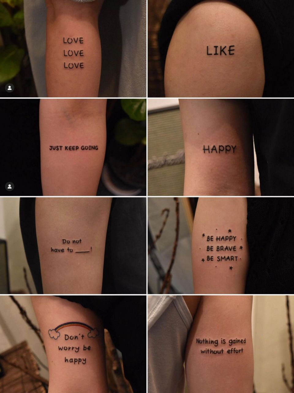 7315tattoo|韩国97小清新字母纹身图案分享 · 这些纹身实在