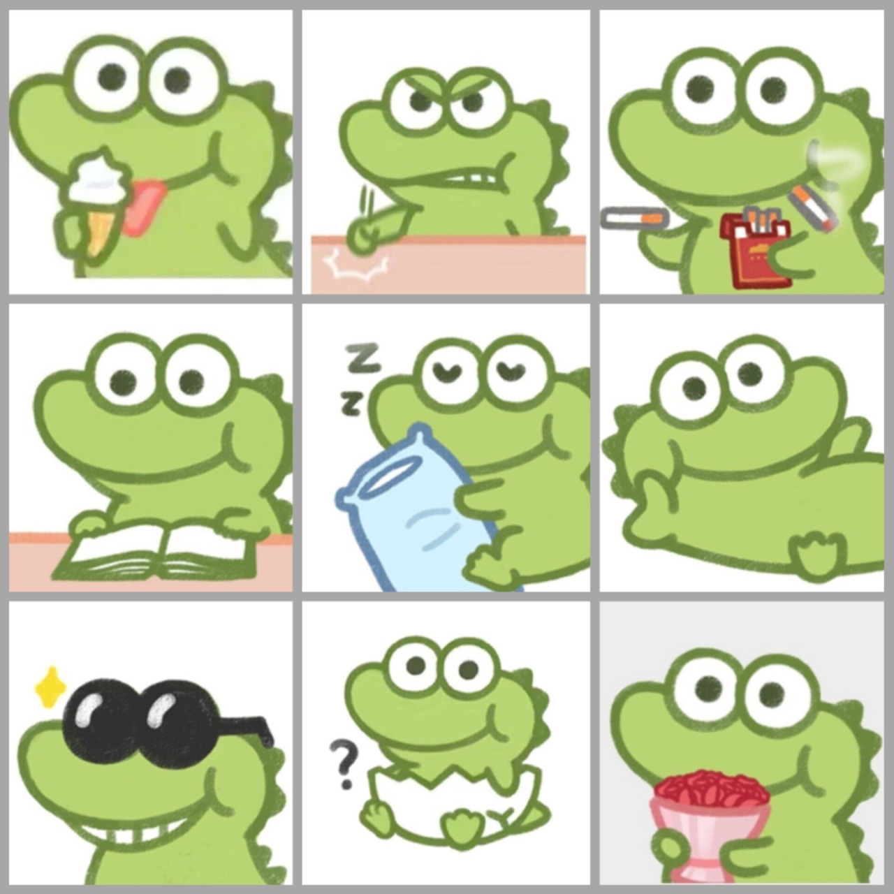 可可爱爱的小鳄鱼头像97 就问谁能扛得住小鳄鱼的可爱暴击?