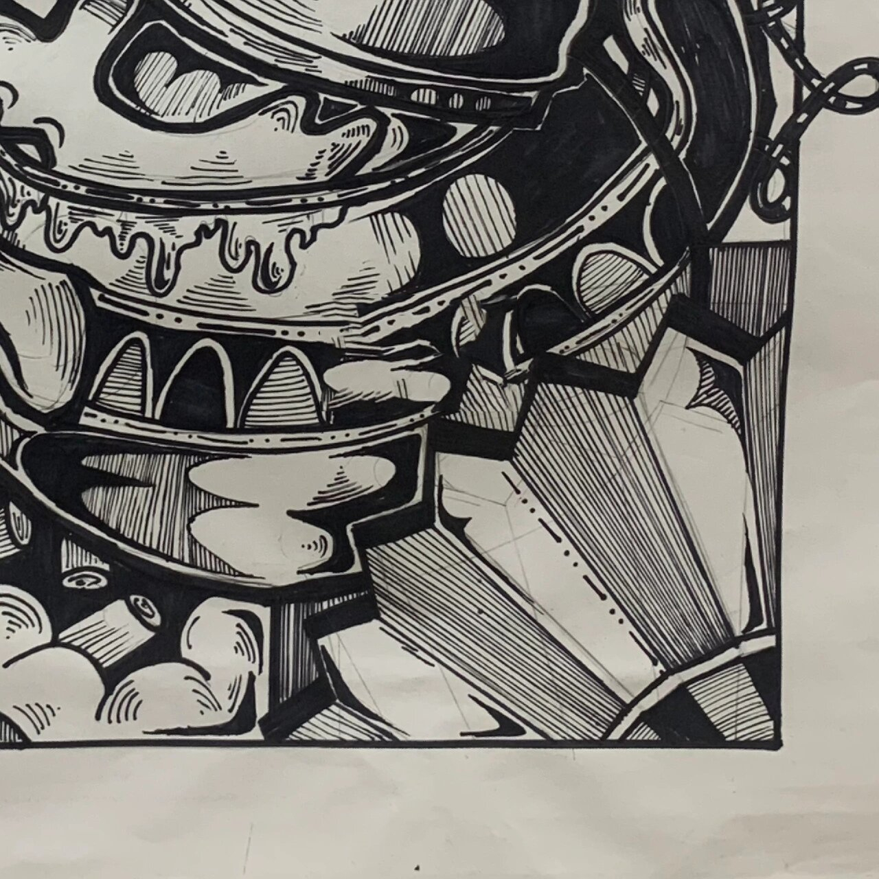 鲁美设计Ι黑白装饰画Ι中国传统文化Ι茶壶 鲁迅美术学院设计基础