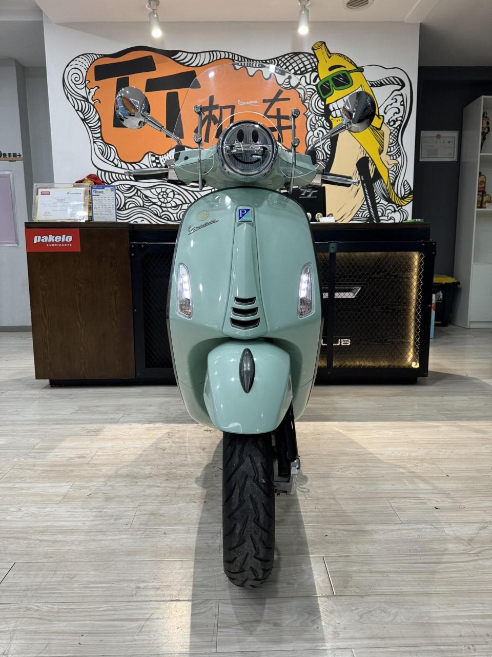 21年10月维斯帕vespa150春天 薄荷绿,实表7800公里一手户.