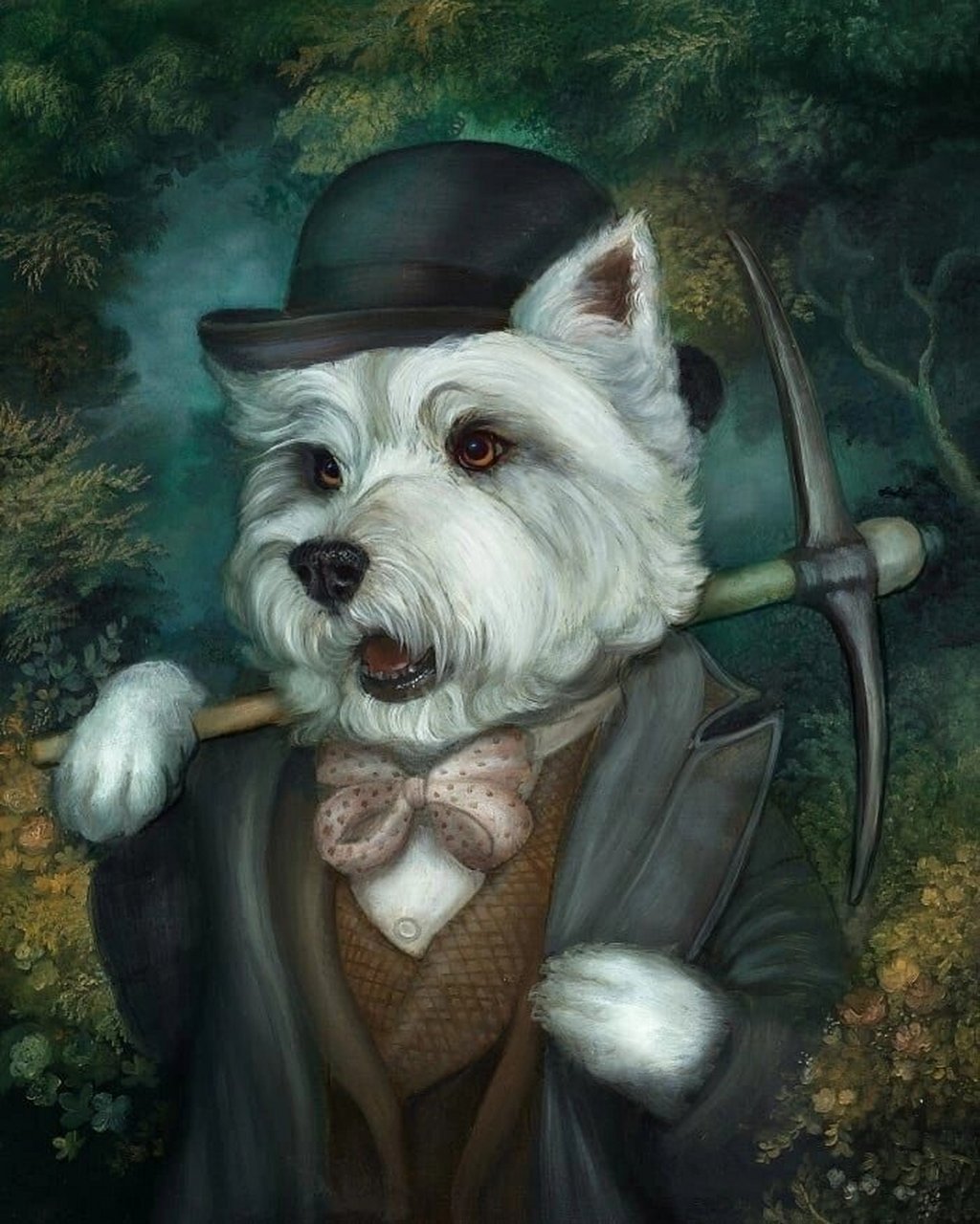 100位宝藏插画师|9680可爱动物肖像头像 scott gustafson,美国漫画