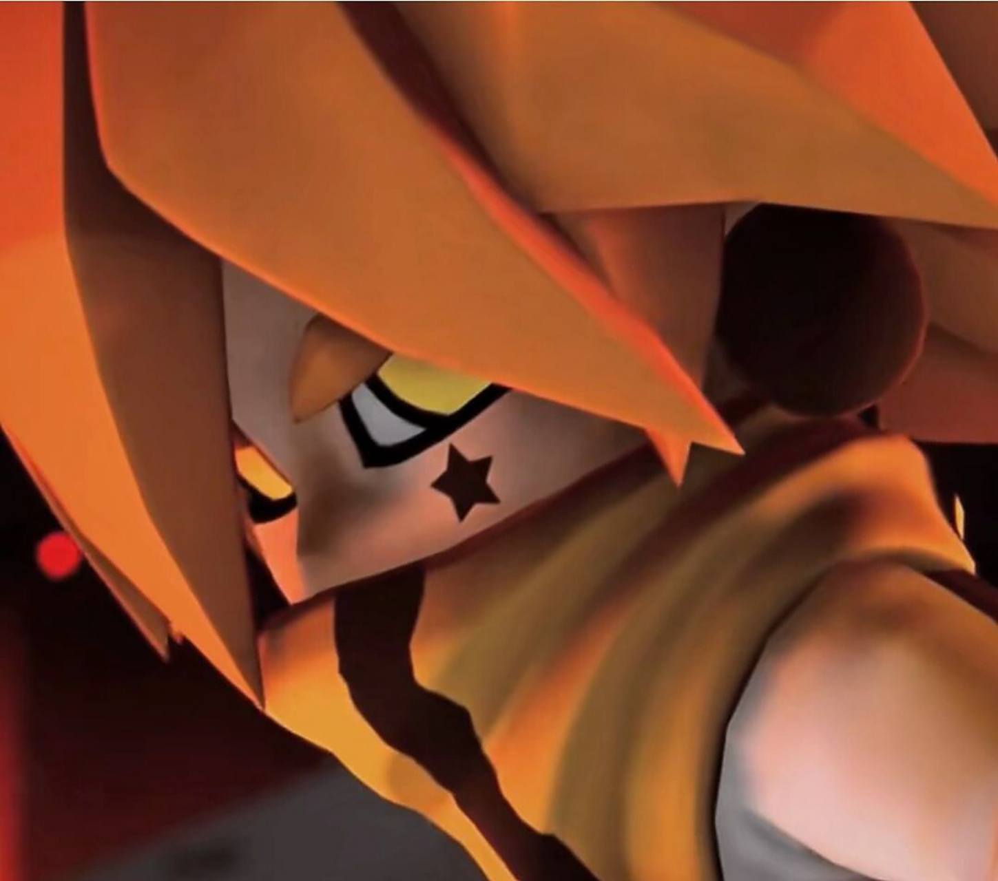 嘉德罗斯的优质头像哦～   黄色头发,白色衣裳,手拿大罗神通棍的九岁