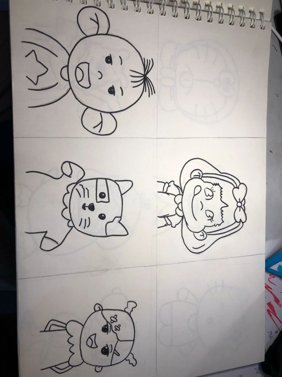 儿童简笔画 儿童画 卡通人物篇9799