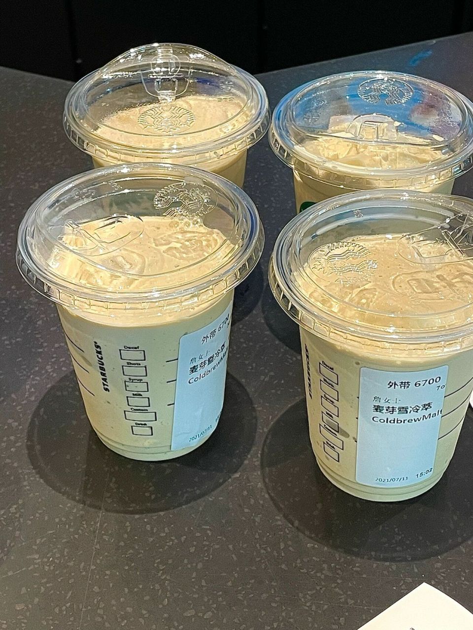 星巴克麦芽雪冷萃 好喝吗!