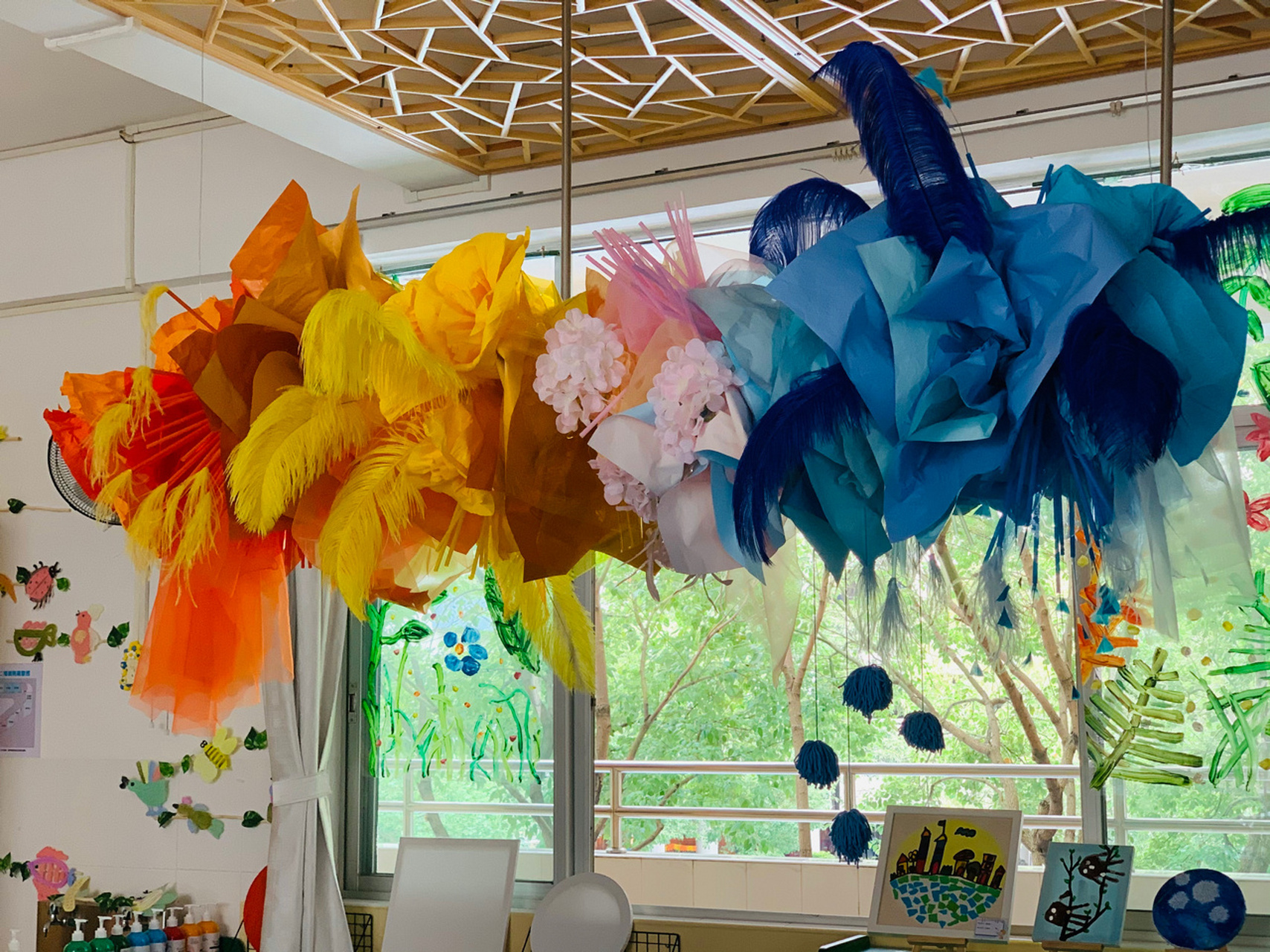 幼儿园美工室环创96 把美工室分区规划95 从幼儿的角度出发吧96