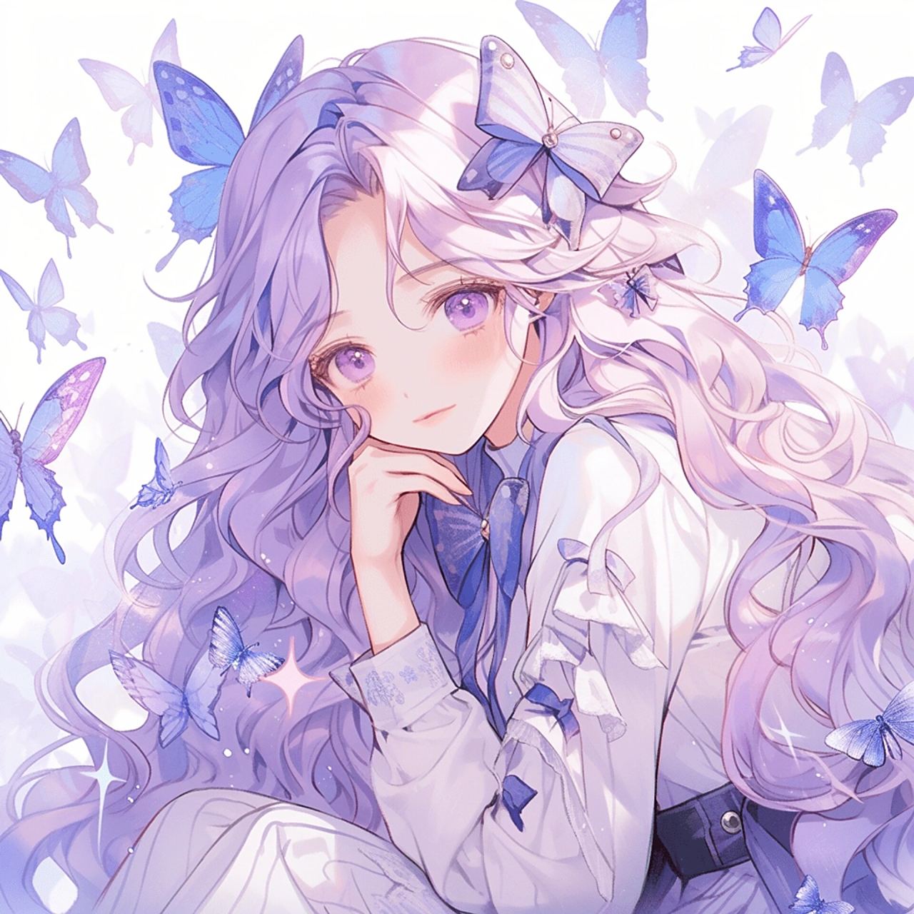 动漫女头丨紫色系 2023年7月31日 星期天             生成