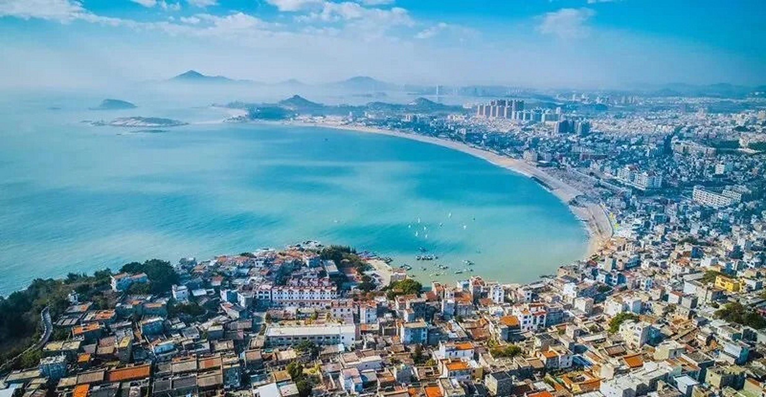 漳州东山岛海滨风光,风动石汽车一日游 0699东山岛形似蝴蝶,又称