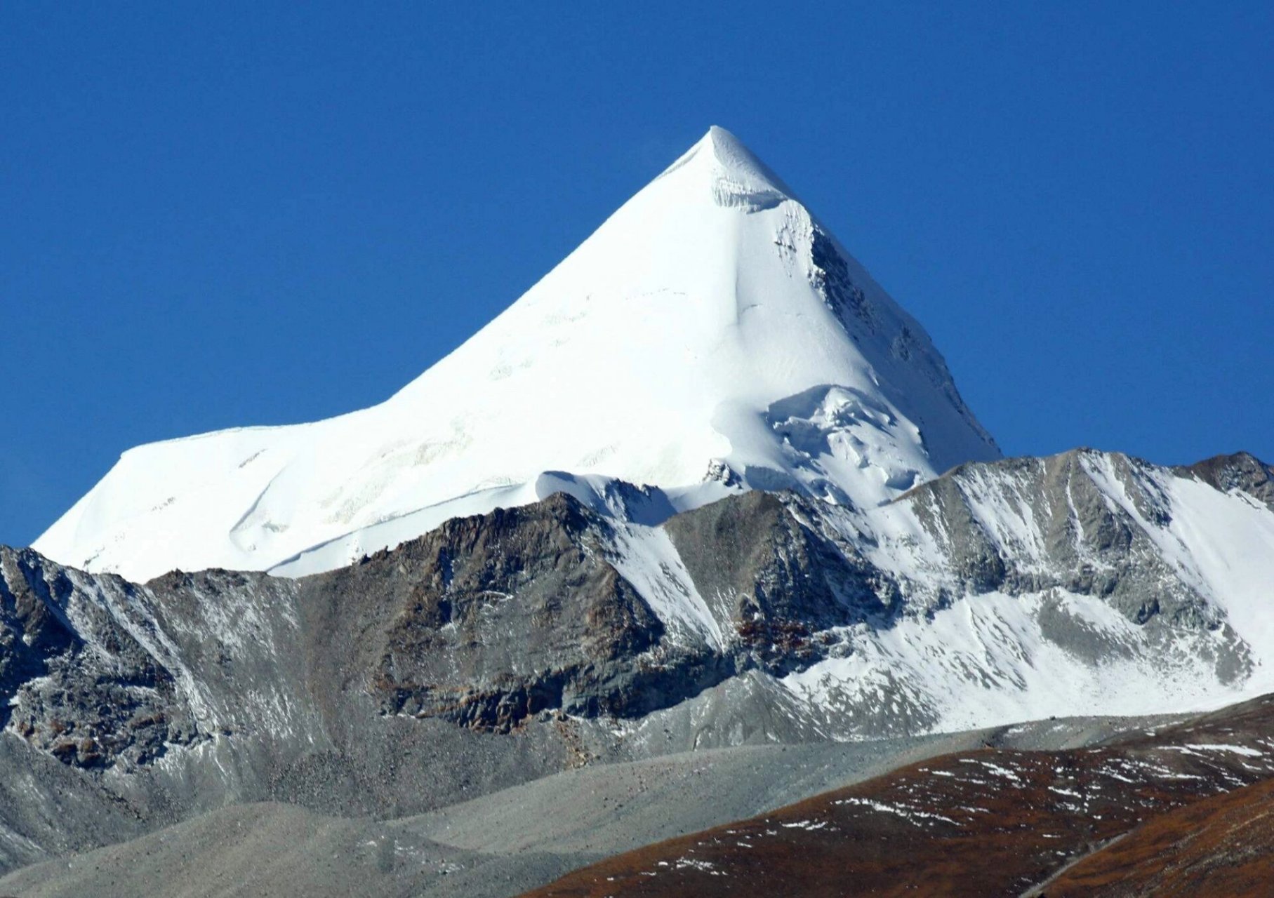 念青唐古拉山主峰图片