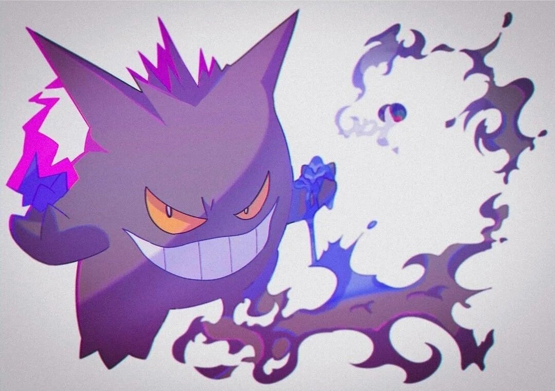 耿鬼(更新线稿) 从来没有正常进化得到过的耿鬼,然而我还是个买不起