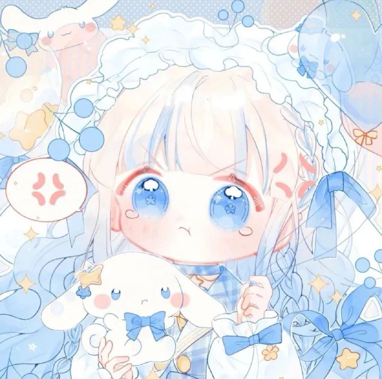 玉桂兔头像(无水印) 拿我图发作品,首先你也得是我粉丝吧(讲真的,每次