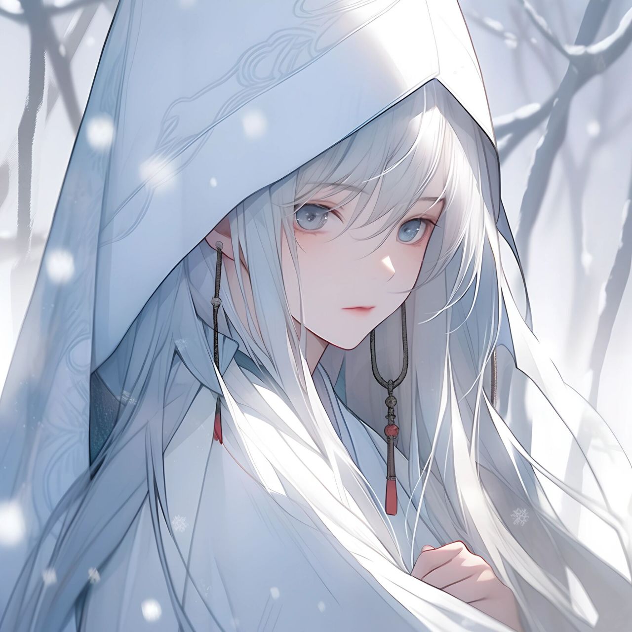 我与飘雪一同来见你‖清冷古风女生头像