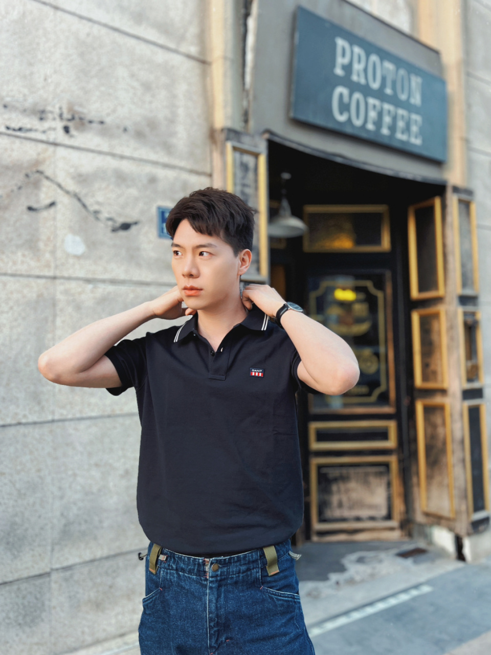 ootd|夏季简约清爽polo衫99 每个男生夏天一定要有一件polo衫 配
