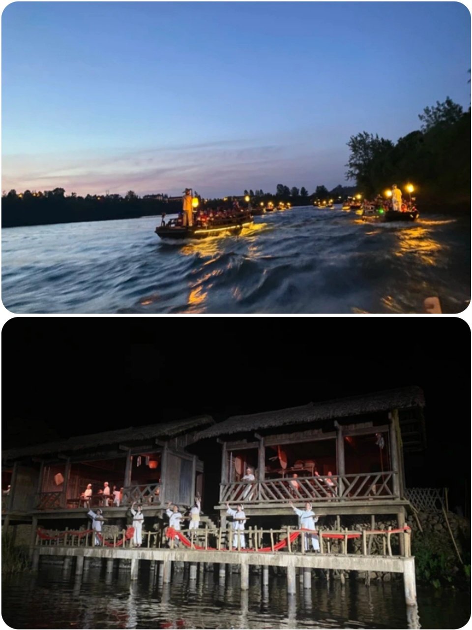 大型溪流漫游实景演出|桃花源记 常德桃花源《桃花源记》大型溪流实景