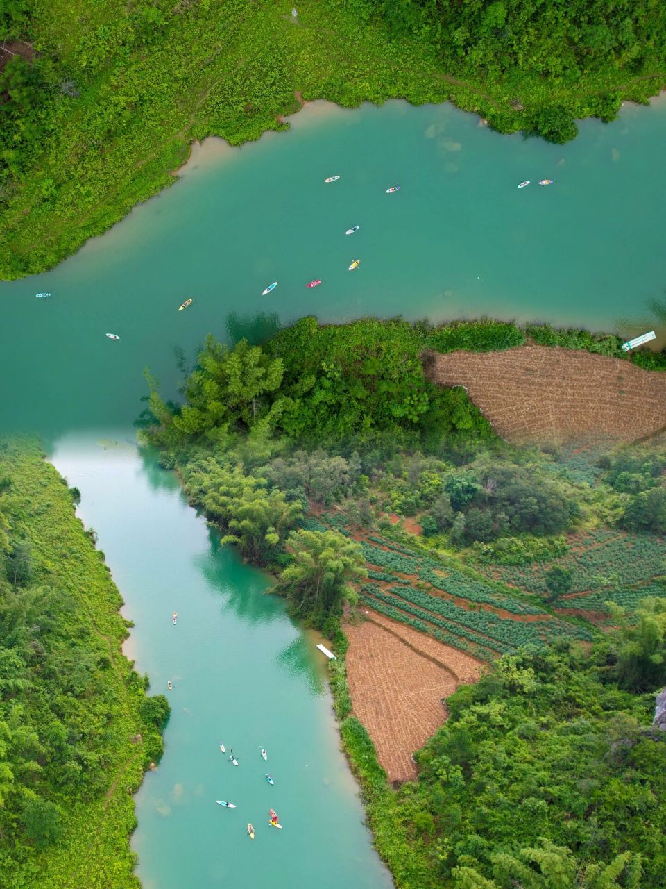 这里不是漓江‖是隆安布泉河 0门票游玩水圣地,夏天就要泡在水里 99