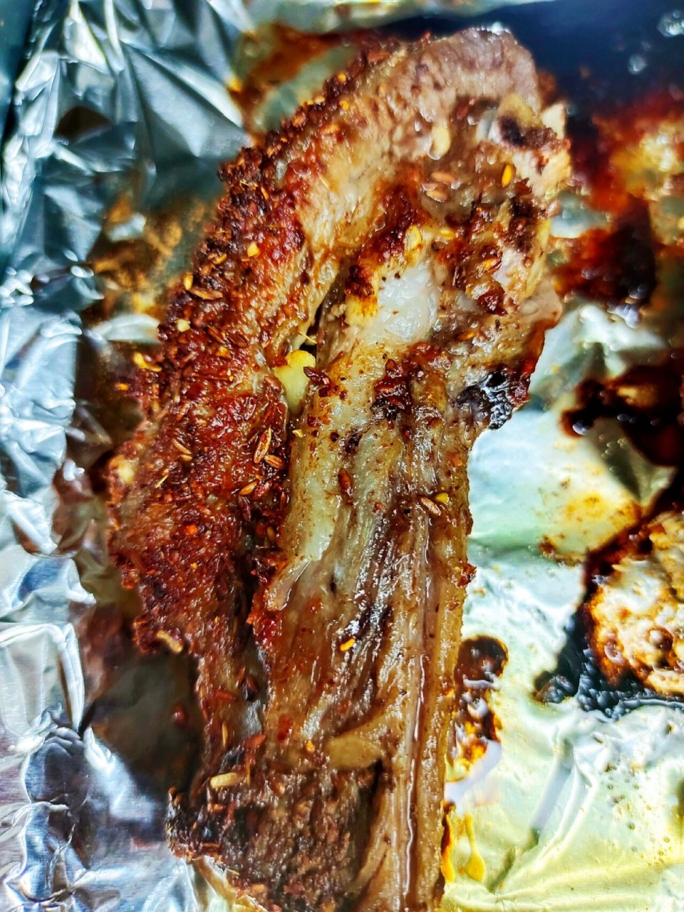 家庭烤羊排安排上了肥美鲜嫩‼️ ✅烧烤料教程:孜然粒 花椒粒