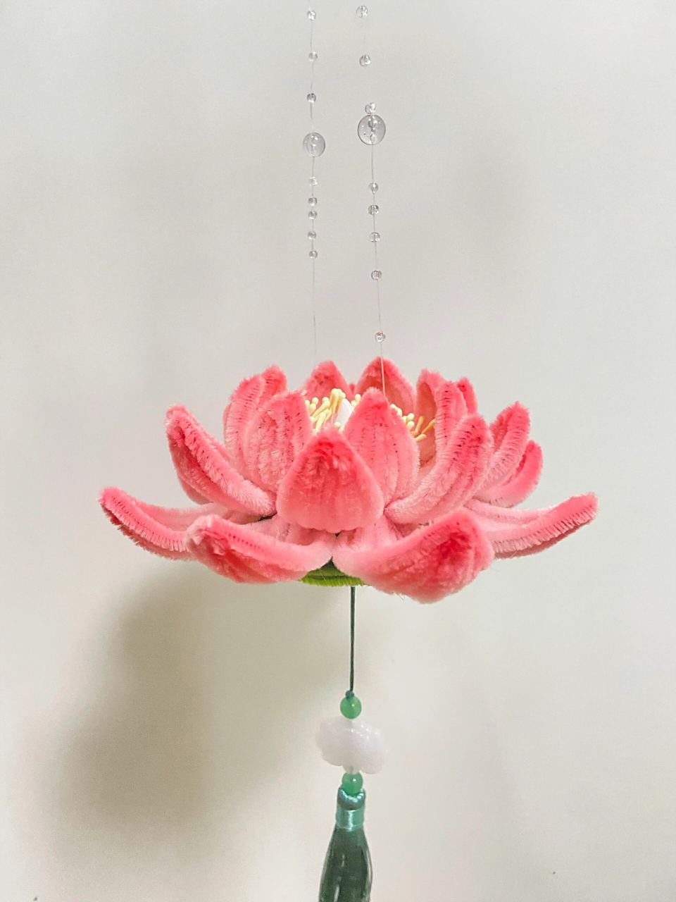 中秋節# #中秋灯笼# #手工灯笼# #扭扭棒荷花灯# #diy手工制作# 	 荷