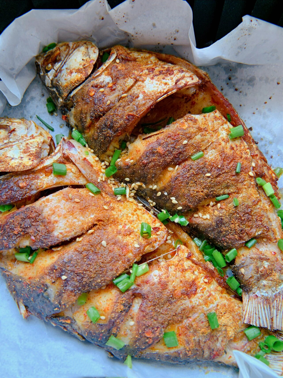 快乐减脂‖空气炸锅烤鲫鱼,太香啦!