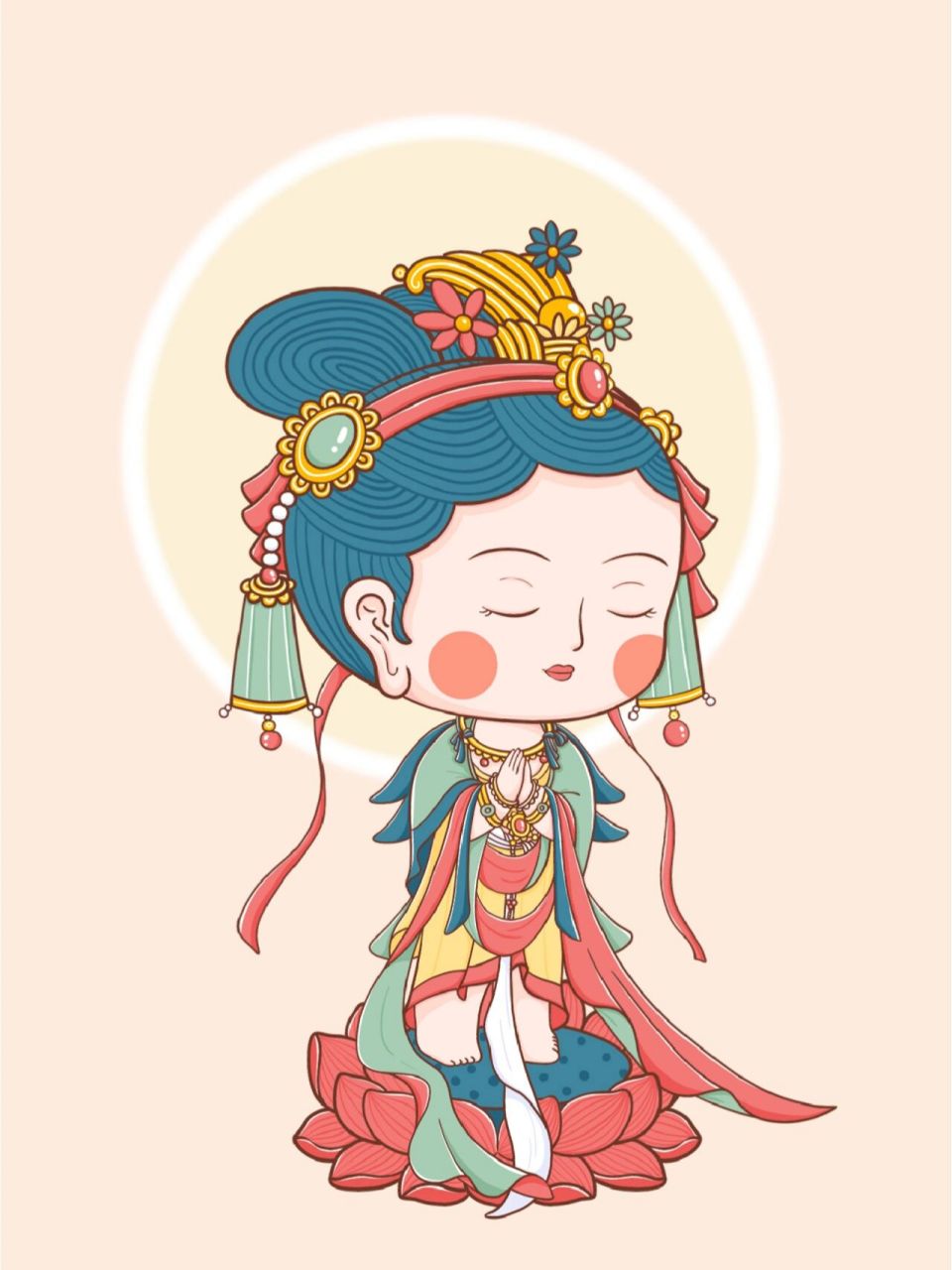 q版敦煌佛像壁画合集 临改自敦煌佛像壁画