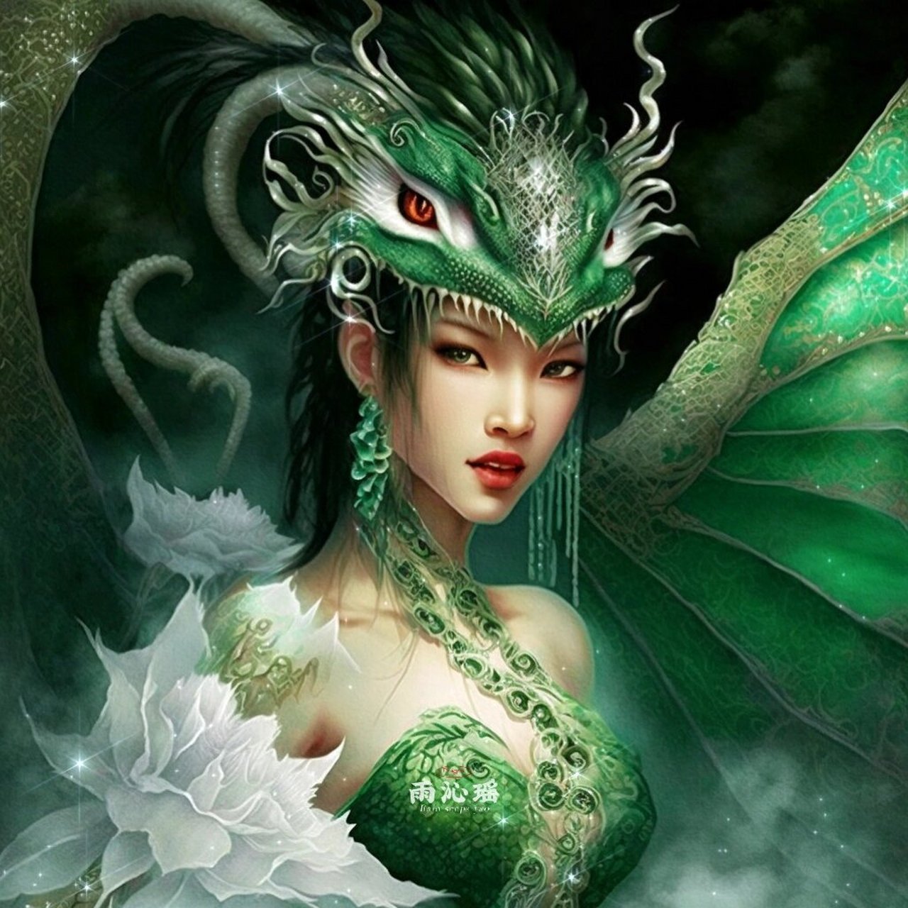 【ai绘画】78神龙女系列之青龙 青龙,又称苍龙,是中国古代神话传说