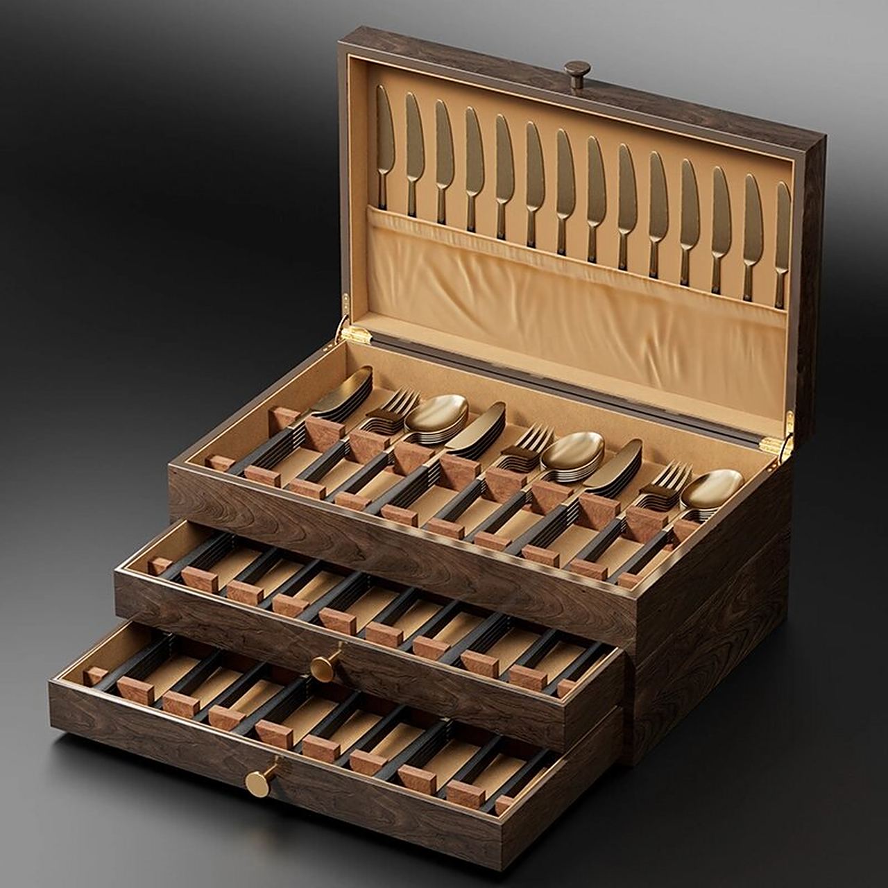 设计师精心之选-烤漆高档刀具收纳盒 这是一款让人赞叹的收纳盒!