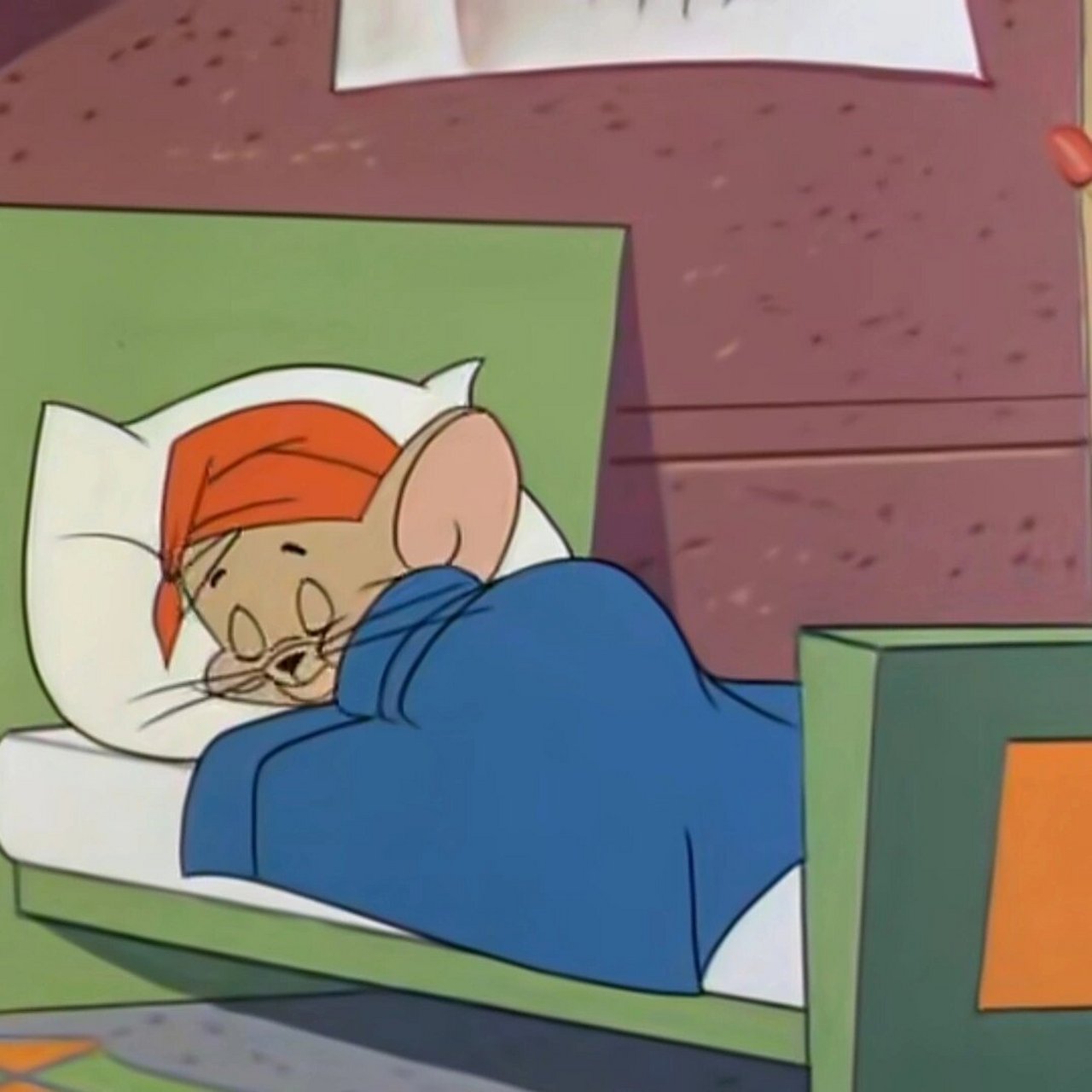 降温了,jerry也要裹紧小被睡觉啦92 看猫和老鼠的时候截下来一组