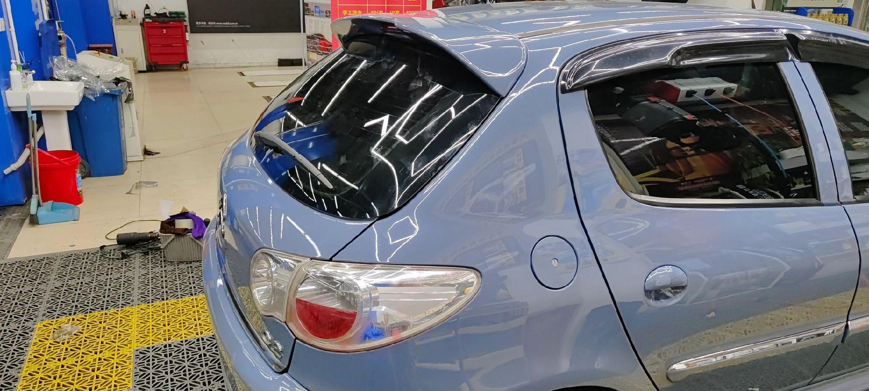 雪铁龙 c2 改色 pet 水泥灰.