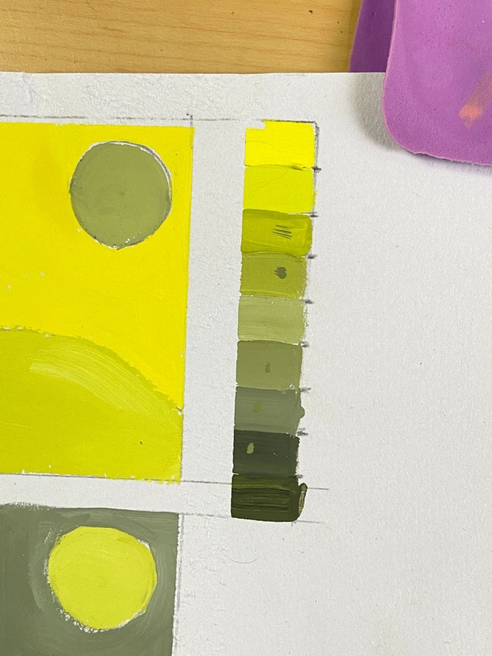 色彩构成纯度九调色阶 简单版