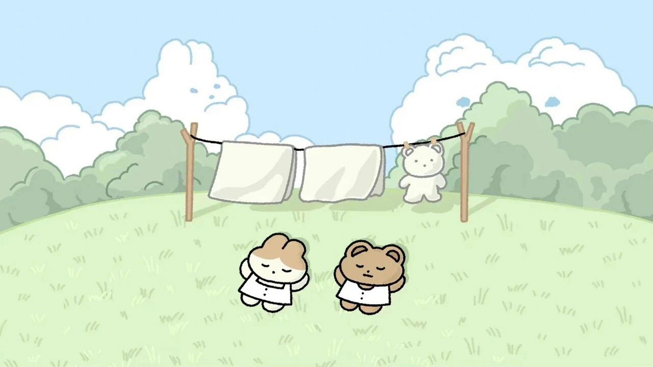 电脑ipad平板壁纸 | 绿色小清新护眼