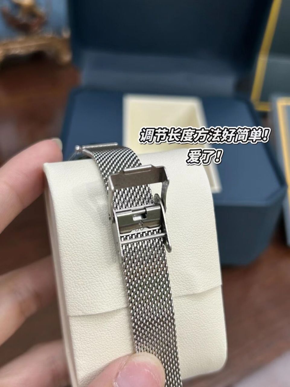 dom多姆镶钻小蓝手表真的好好看!