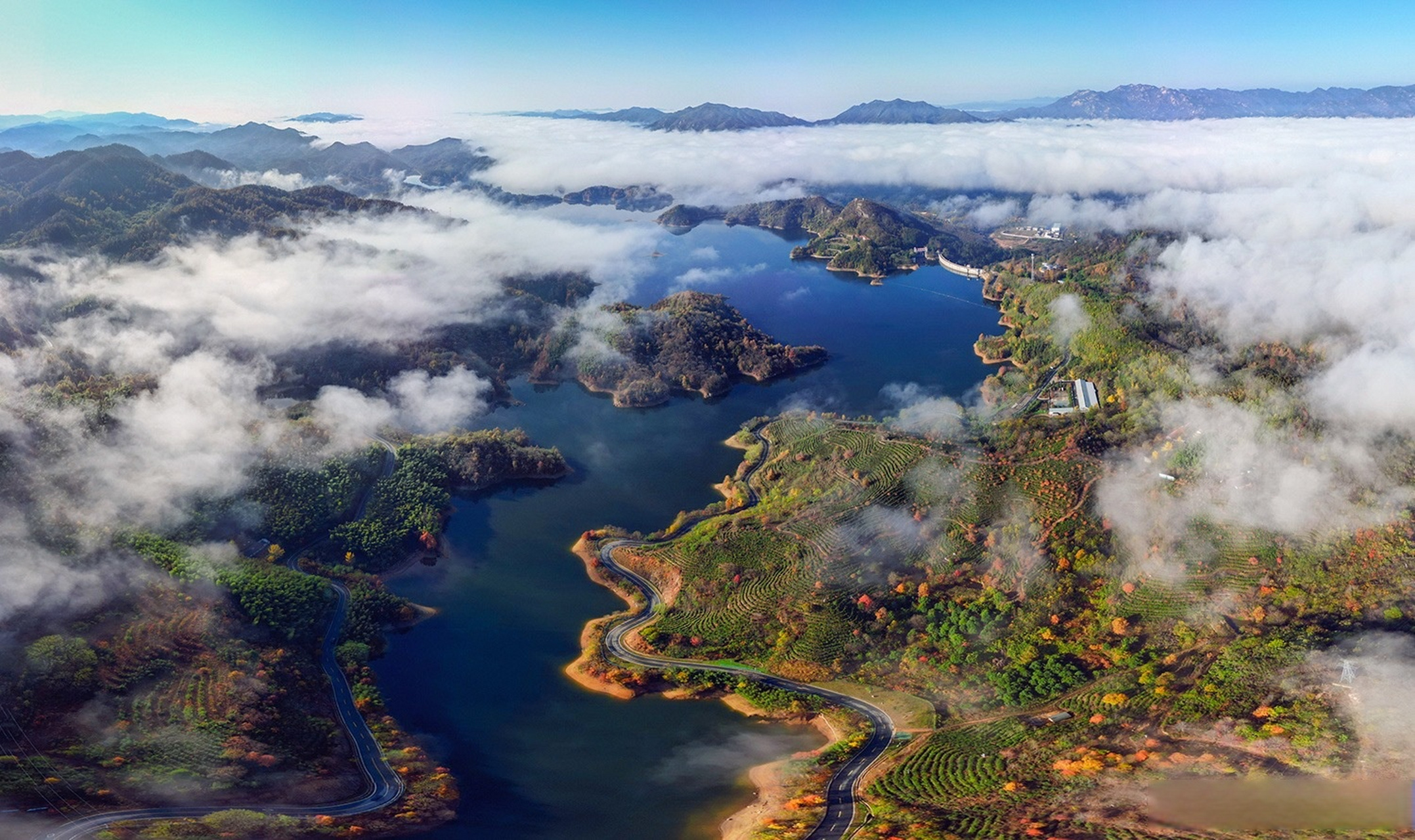 【图说|新县:魅力香山,风景如画】#美在信阳# 2024年1月,由信阳市新县