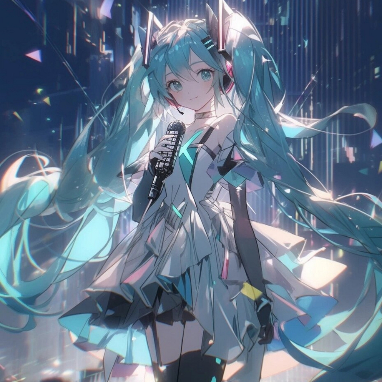 初音头像超清可爱梦幻图片