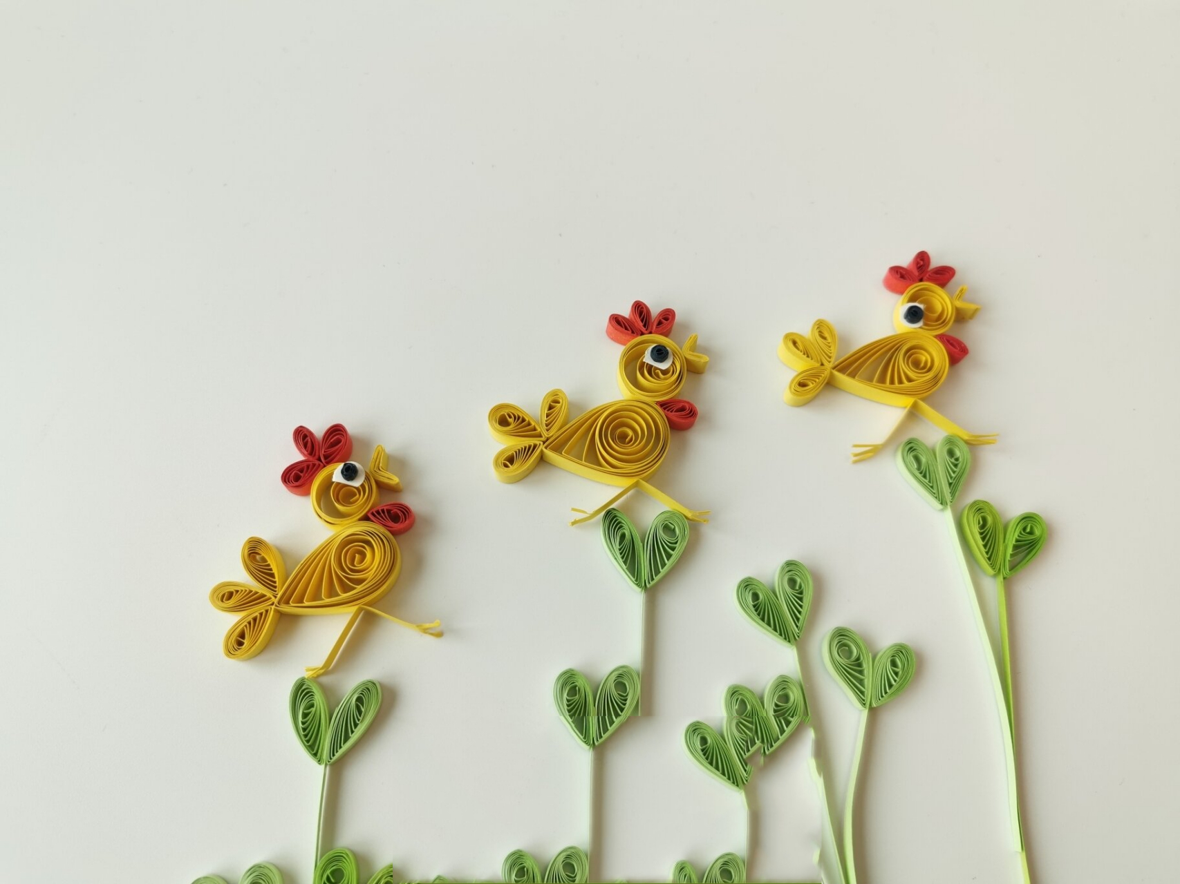 创意手工衍纸小鸡,有趣简单点赞吧 适合衍纸初学者,创意无限么么哒