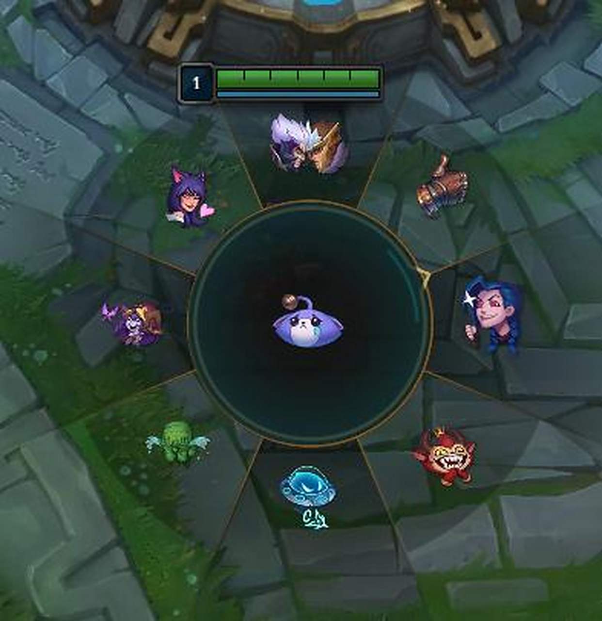 请show出你的游戏表情!lol北美测试服:游戏内的表情轮盘,现增加至9个!