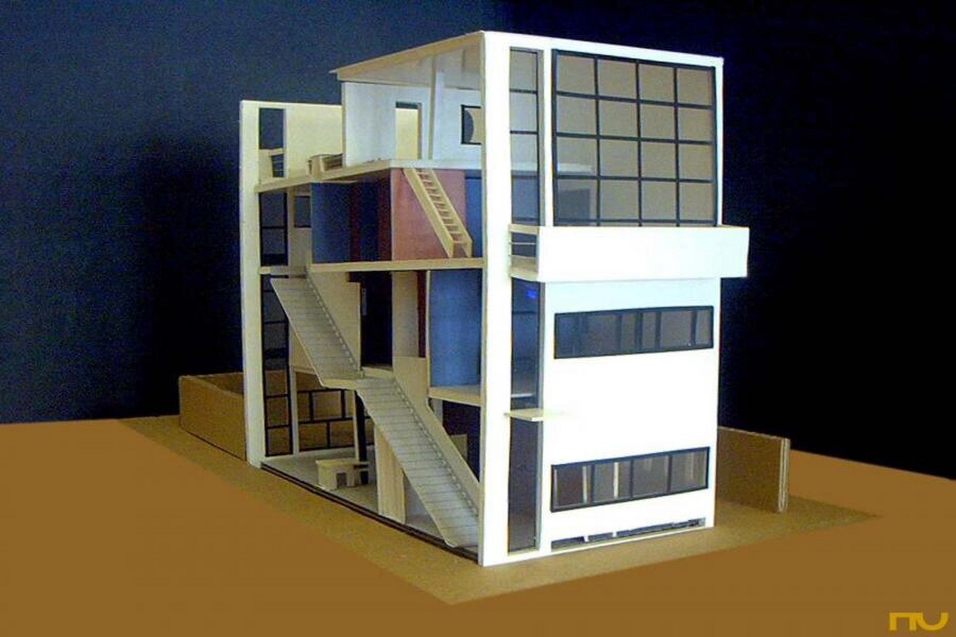 大一建筑案例解读:柯布西耶吉耶特住宅 吉耶特住宅guiette cad数据