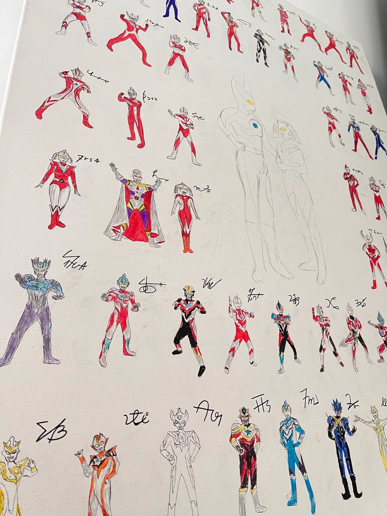 奥特曼家族:奥特签名合集