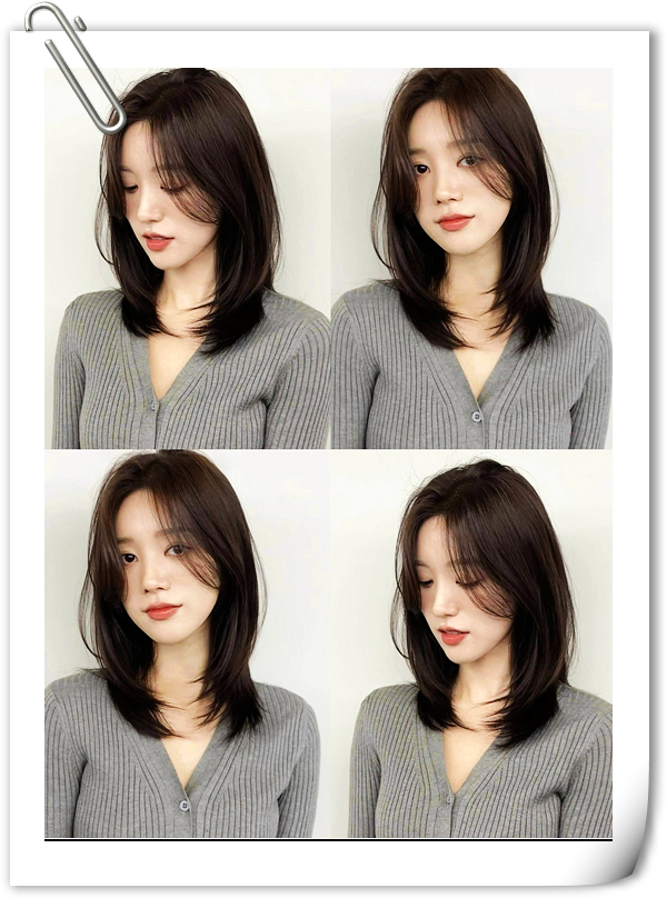 将简约风发挥到极致发型前长短后长发