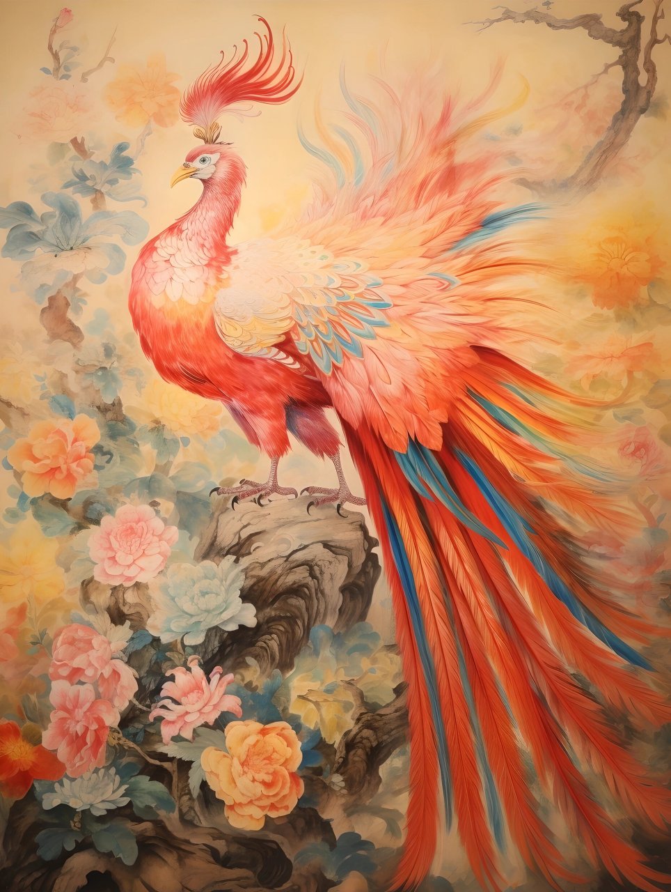 凤凰于飞,传承着千年的神话传说.