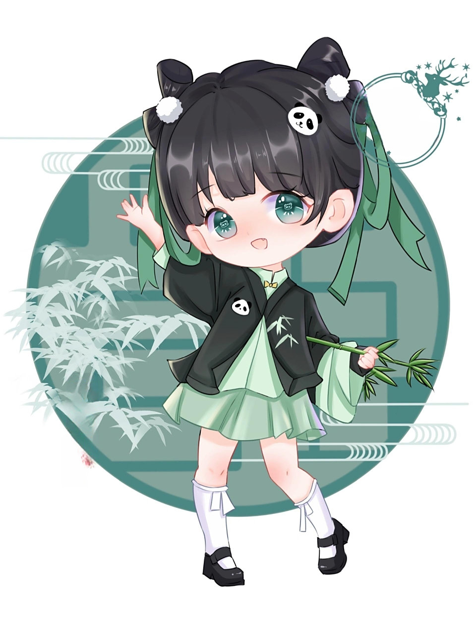 熊猫拟人之花花 今天是我们的女明星花花…emm…也是果赖小宝贝 另有