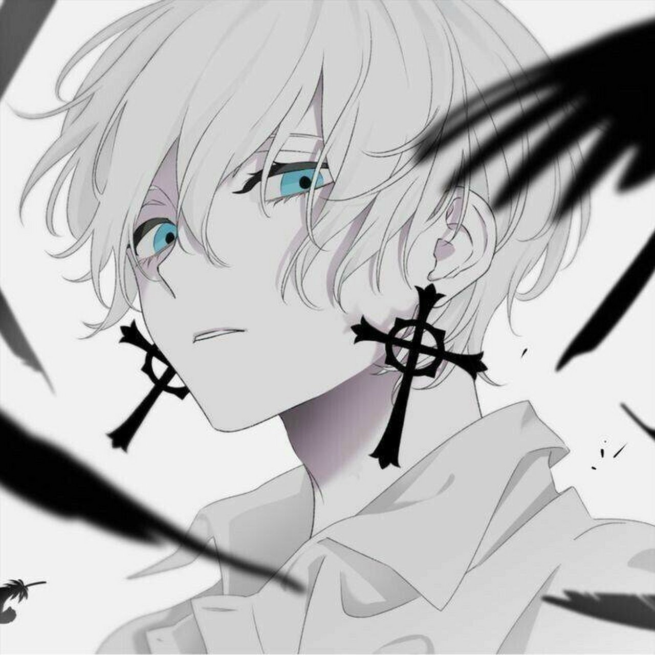 男生动漫头像  暗恶(2) 你们还想要哪种头像可以在下方评论,我帮你们