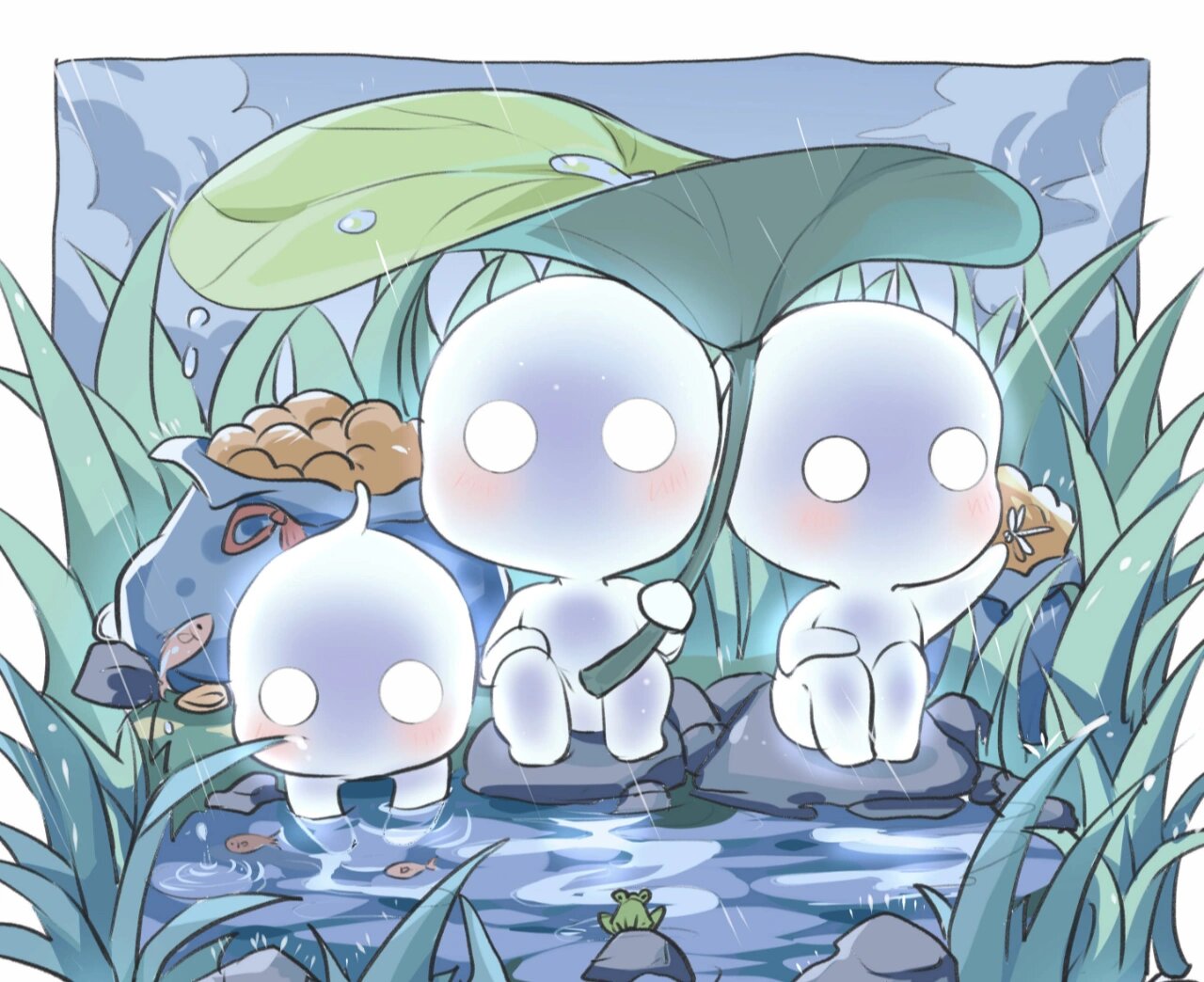 (背景图)可爱q版王者荣耀背景图