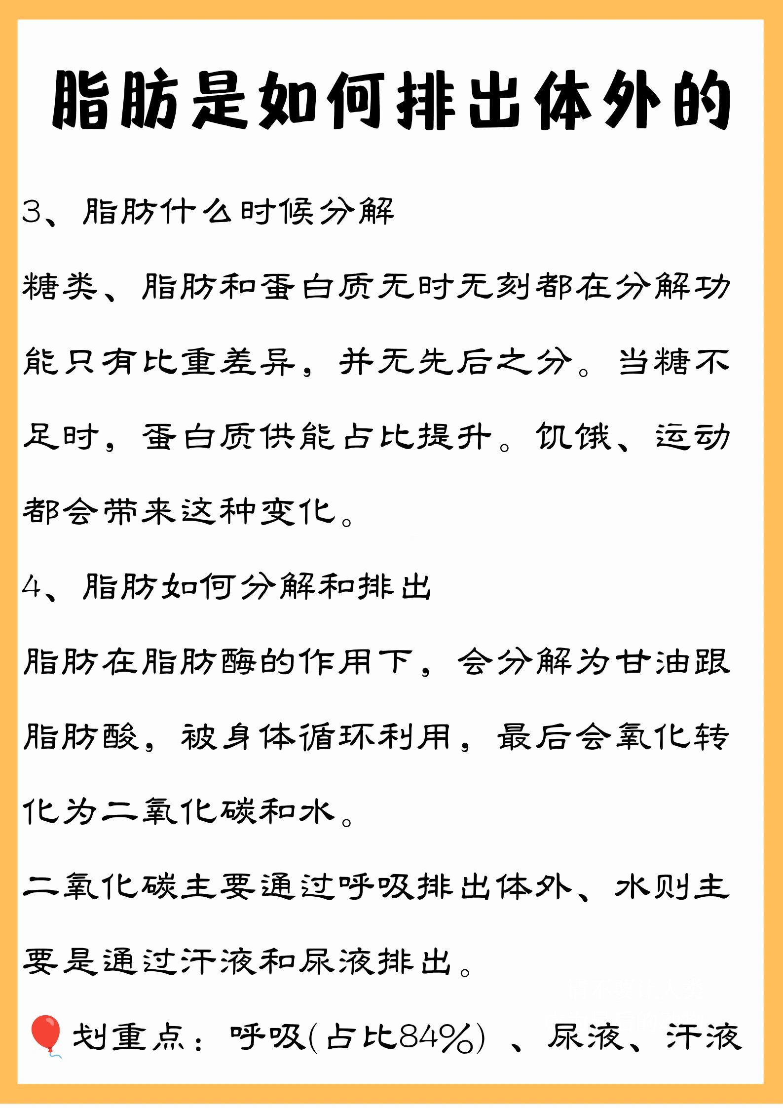 脂肪是如何排出体外的⁉️脂肪是一种油性物质,与蛋白质