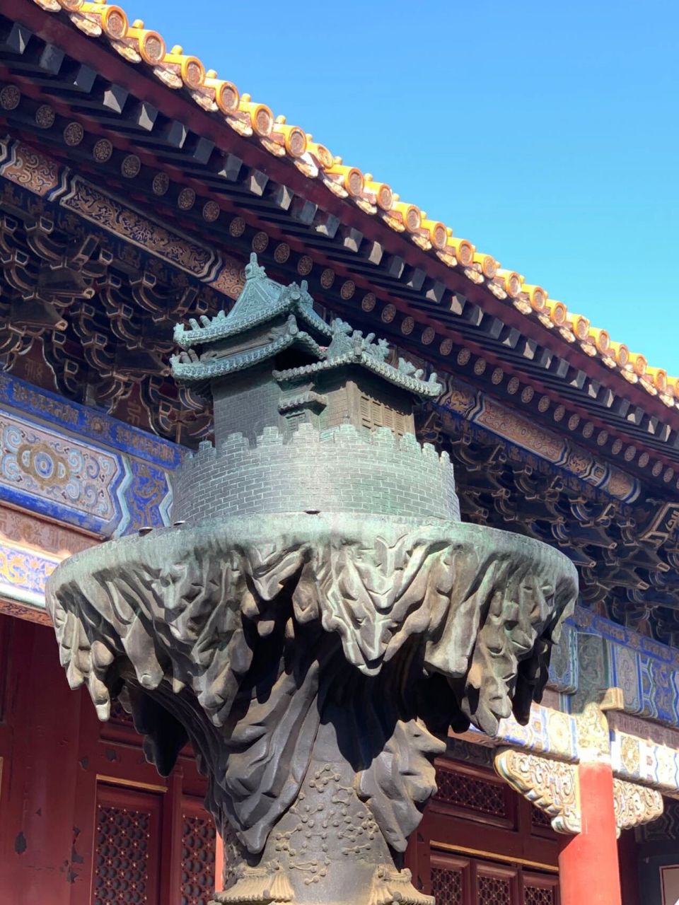 雍和宫"青铜须弥山"的来历 92雍和宫大殿前有一座青铜须弥山.